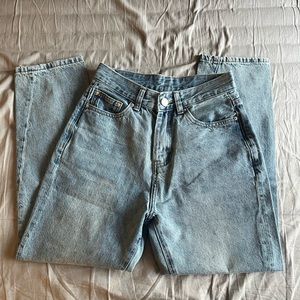 Toteme High Waisted Twist Jeans - Light Denim - 25 in